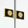 Душевой уголок New Trendy Avexa Gold 110х120 R EXK-1880 профиль Брашированное золото стекло прозрачное