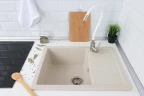 Кухонная мойка Alcora Амина 64 5608S-18 цвет Бежевый