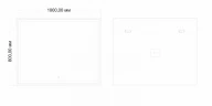 Зеркало Art&Max AM-Zoe-1000-800-DS-F с подсветкой с сенсорным выключателем стекло