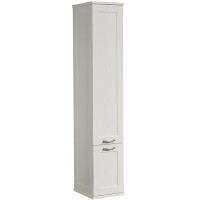 Шкаф пенал Aquaton Леон 31 1A186503LBPS0 подвесной Дуб белый МДФ / ЛДСП