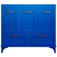 Тумба с раковиной Sanflor Ванесса 95/2 С15332 Индиго МДФ / ЛДСП