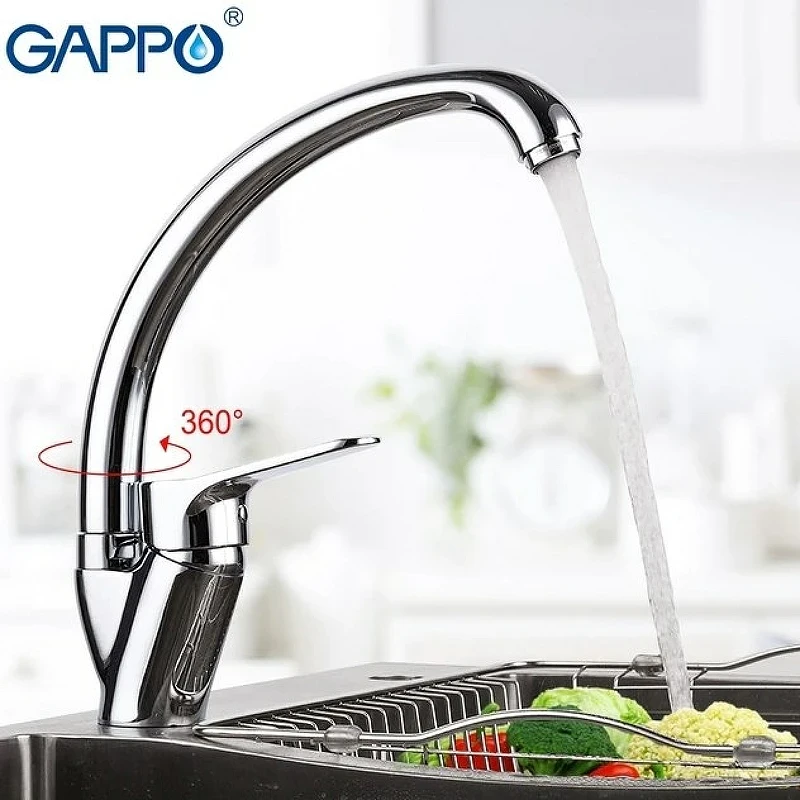 Смеситель для кухни Gappo G36 G4136 Хром латунь