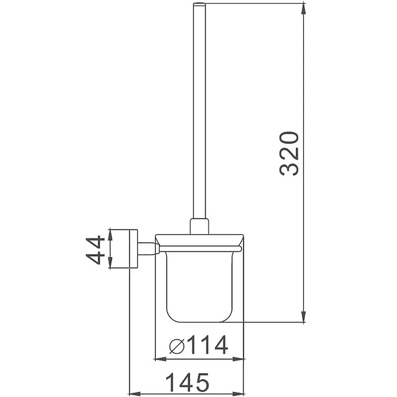 Ершик для унитаза Haiba HB8610 Хром