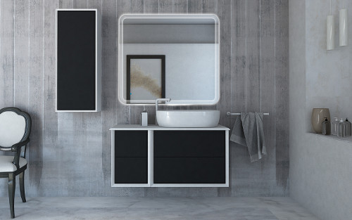 Тумба Cezares Bellagio 35 54718 подвесная Grafite МДФ / ЛДСП