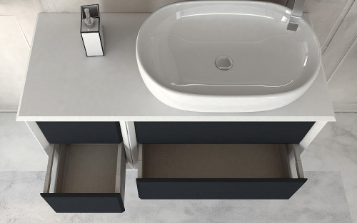 Тумба Cezares Bellagio 35 54718 подвесная Grafite МДФ / ЛДСП