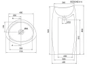 Раковина Scarabeo Moai 51 8603 цвет Белый