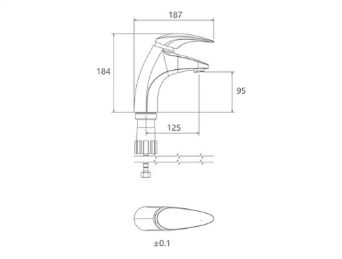 Смеситель для раковины Shouder Senior 0140204 Хром