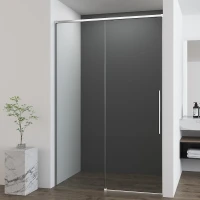 Душевая дверь Vincea Ultima 140 VDS-7UL140CL профиль Хром стекло прозрачное