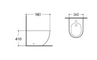 Биде Aquatek Европа AQ1017-00 Белое