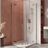 Душевой уголок Cezares Liner 100x100 LINER-A-2-100-C-Cr профиль Хром стекло прозрачное