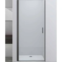 Душевая дверь Vincea Alpha 80 VDP-3AL800CLGM профиль Вороненая сталь стекло прозрачное