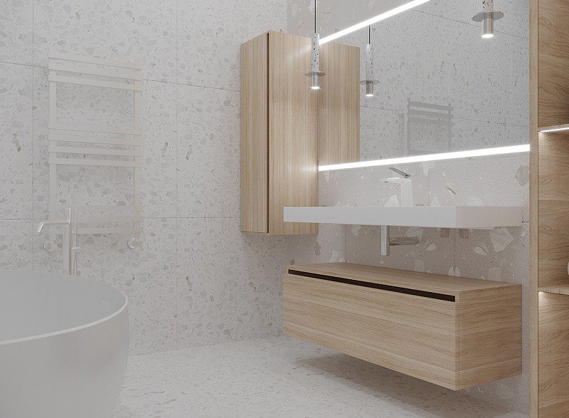 Тумба Boheme Armadi Art Flat Vallessi Uno-S 120 897-120-L подвесная Light oak МДФ / ЛДСП