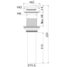 Донный клапан Comforty DK-01MWY-2 00-00018885 click-clack Мраморный матовый