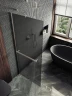 Душевая перегородка Maybah Glass MGD-718-5ш 1190х1950 в широком профиле с полотенцедержателем Хром матовый стекло графитовое матовое
