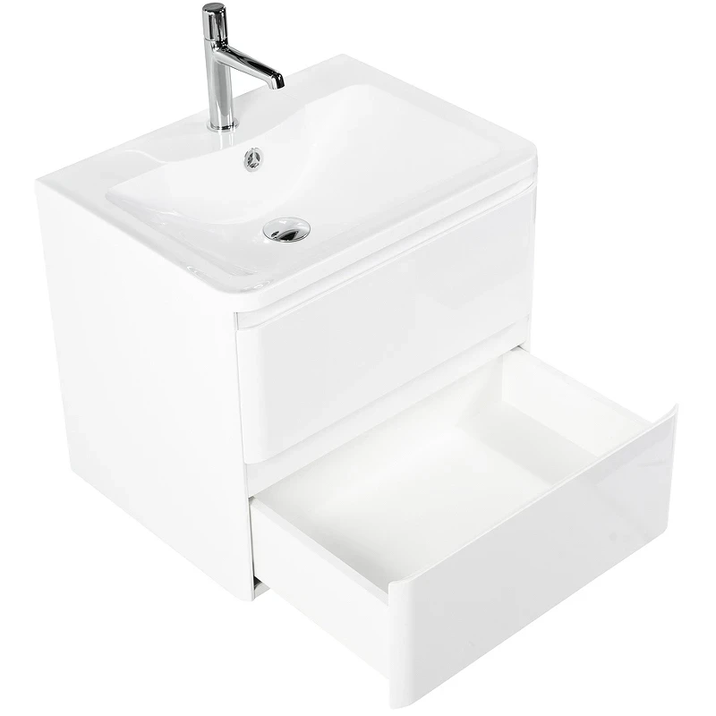 Тумба под раковину BelBagno 70 ALBANO-700-2C-SO-BL подвесная Bianco Lucido МДФ / ЛДСП