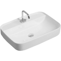 Раковина Kerasan Tribeca 60 514001*1 Белая фарфор накладная