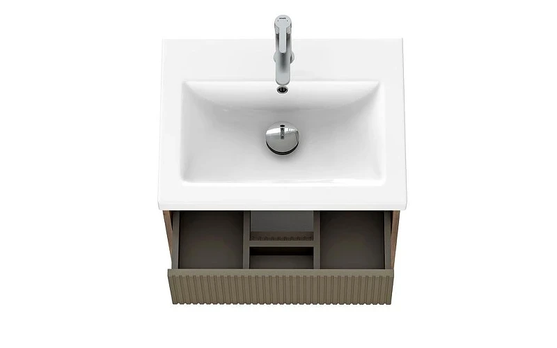 Тумба под раковину Cersanit Classic Ribble 60 69279 подвесная цвет Коричневый