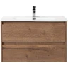 Тумба под раковину BelBagno Kraft 80 KRAFT-800-2C-SO-RT подвесная Rovere Tabacco МДФ / ЛДСП
