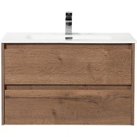 Тумба под раковину BelBagno Kraft 80 KRAFT-800-2C-SO-RT подвесная Rovere Tabacco МДФ / ЛДСП