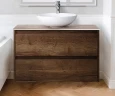 Тумба под раковину BelBagno Kraft 80 KRAFT-800-2C-SO-RT подвесная Rovere Tabacco МДФ / ЛДСП