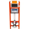 Комплект унитаза с инсталляцией BelBagno Onda BB066CHR/BB870SC/BB004-40 EXPERT/BB014-SR-BIANCO с сиденьем Микролифт и Белой клавишей смыва фаянс подвесной