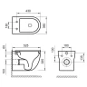 Комплект унитаза с инсталляцией BelBagno Onda BB066CHR/BB870SC/BB004-40 EXPERT/BB014-SR-BIANCO с сиденьем Микролифт и Белой клавишей смыва фаянс подвесной