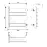 Электрический полотенцесушитель Comfysan Scola EC-6 60x50 016869 с полкой Хром