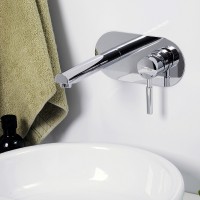 Смеситель для раковины WasserKRAFT Main 4130 Хром латунь встраиваемый