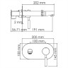 Смеситель для раковины WasserKRAFT Main 4130 Хром латунь встраиваемый