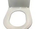 Комплект унитаза CeramaLux 2197 с инсталляцией Berges Novum L5 040215 с сиденьем Микролифт и Черной матовой клавишей смыва фаянс подвесной