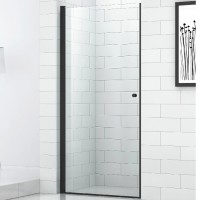 Душевая дверь Cezares Eco 90 ECO-O-B-1-90-C-NERO профиль Черный стекло прозрачное