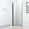 Душевая дверь Cezares Eco 90 ECO-O-B-1-90-C-NERO профиль Черный стекло прозрачное