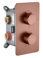 Смеситель для душа Boheme Cell 134-3-BRB с термостатом цвет Брашированная бронза