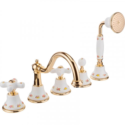 Смеситель на борт ванны Migliore Provance 19480 Золото латунь