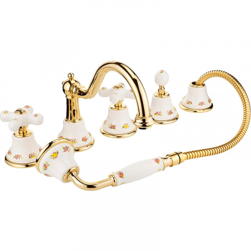 Смеситель на борт ванны Migliore Provance 19480 Золото латунь