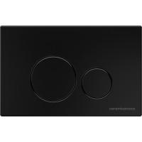 Комплект унитаза с инсталляцией Ceramicanova Metric CN3007_1001B_1000 с сиденьем Микролифт и Черной матовой клавишей смыва фарфор подвесной