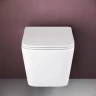 Комплект унитаза с инсталляцией Ceramicanova Metric CN3007_1001B_1000 с сиденьем Микролифт и Черной матовой клавишей смыва фарфор подвесной