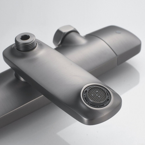 Душевая система Rose R39T R3936T Оружейная сталь