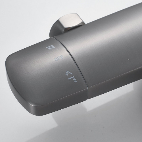 Душевая система Rose R39T R3936T Оружейная сталь