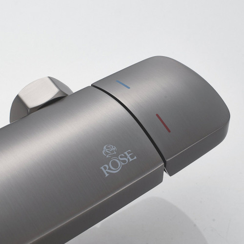 Душевая система Rose R39T R3936T Оружейная сталь