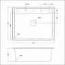 Кухонная мойка Emar Quartz 64 EMQ-1640.Q цвет Антрацит