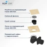 Душевой трап RGW Drain Leo-01-10Gb 60210110-06 с решеткой Золото брашированное