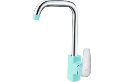 Смеситель для кухни Ekko E40303 цвет Хром Бирюзовый