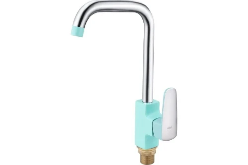 Смеситель для кухни Ekko E40303 цвет Хром Бирюзовый
