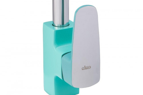 Смеситель для кухни Ekko E40303 цвет Хром Бирюзовый