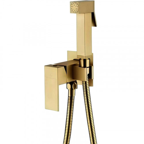 Гигиенический душ со смесителем Grocenberg GB002MG Золото матовое