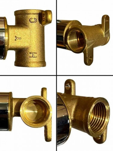 Гигиенический душ со смесителем Grocenberg GB002MG Золото матовое