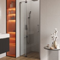 Душевая дверь Cezares Slider 90 SLIDER-B-1-80/90-C-GM профиль Оружейнная сталь стекло прозрачное