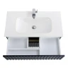 Тумба под раковину Art&Max Elegant 90 AM-ELEGANT-900-2C-SO-GM-LED подвесная цвет Серый матовый
