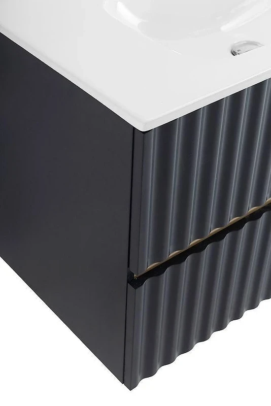 Тумба под раковину Art&Max Elegant 90 AM-ELEGANT-900-2C-SO-GM-LED подвесная цвет Серый матовый